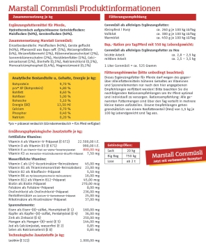 30x Cornmüsli melassefrei - Marstall - versandkostenfrei auf Palette geliefert
