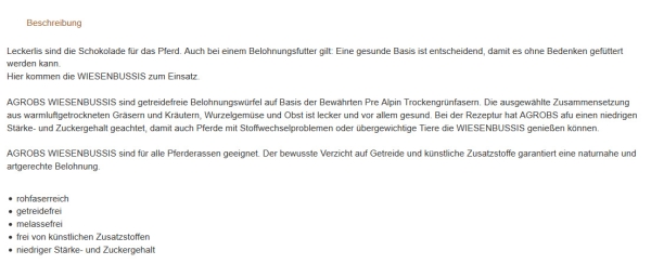 Wiesenbussi Agrobs 10kg